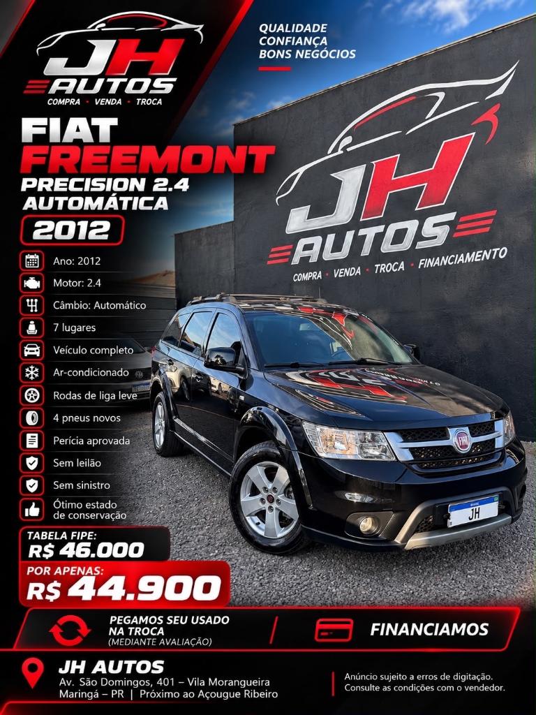 Fiat Freemont 2.4 PRECISION 16V GASOLINA 4P AUTOMÁTICO 2012