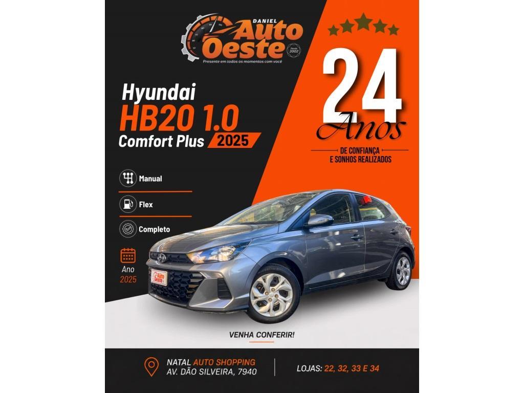 Hyundai Hb20 HB20 Comfort Plus 1.0 Flex 12V Mec. 2025