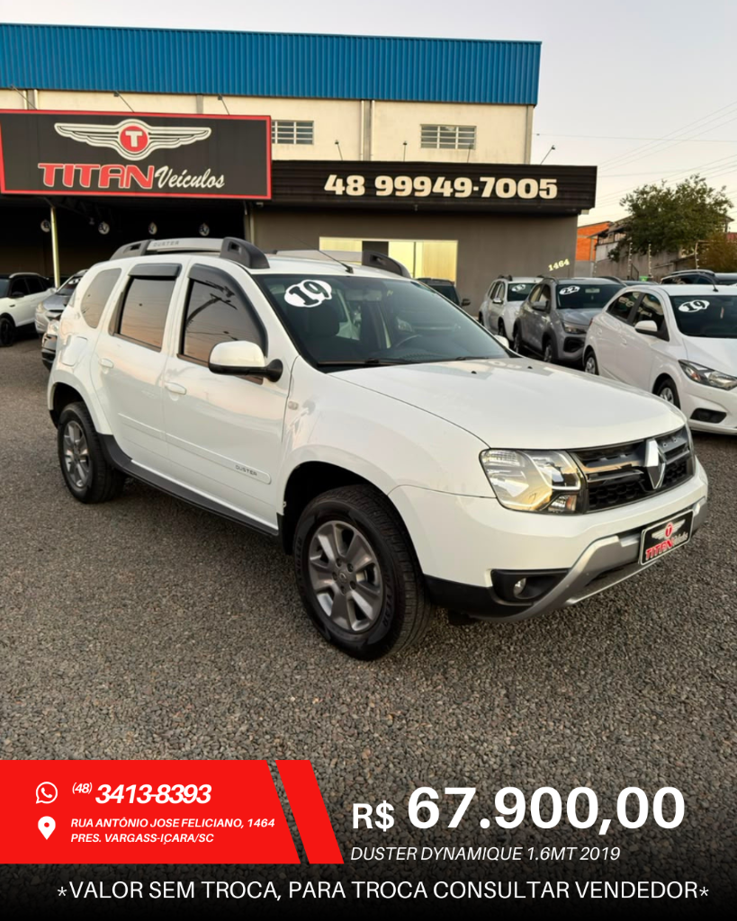 Renault Duster DUSTER Dynamique 1.6 Flex 16V Mec. 2019