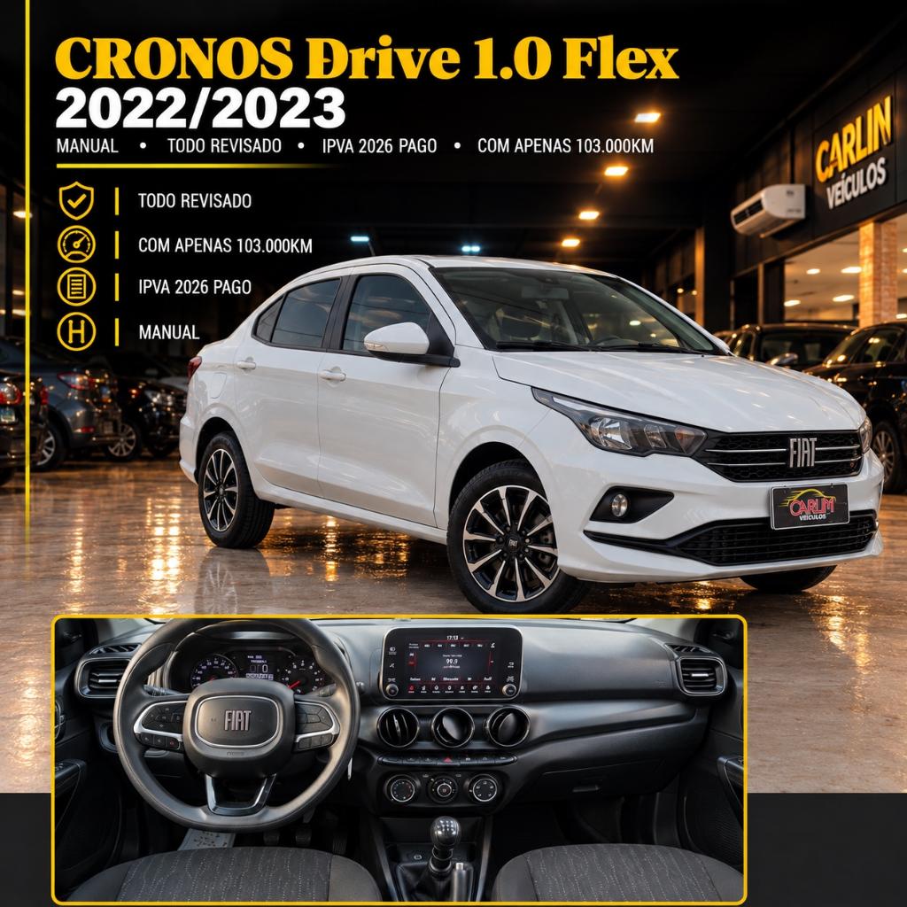 Fiat Cronos 1.0 FIREFLY FLEX DRIVE MANUAL 2023
