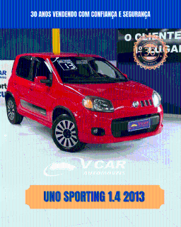 Foto do veículo Fiat Uno Sporting 1.4 Evo Fire Flex 8v 4p