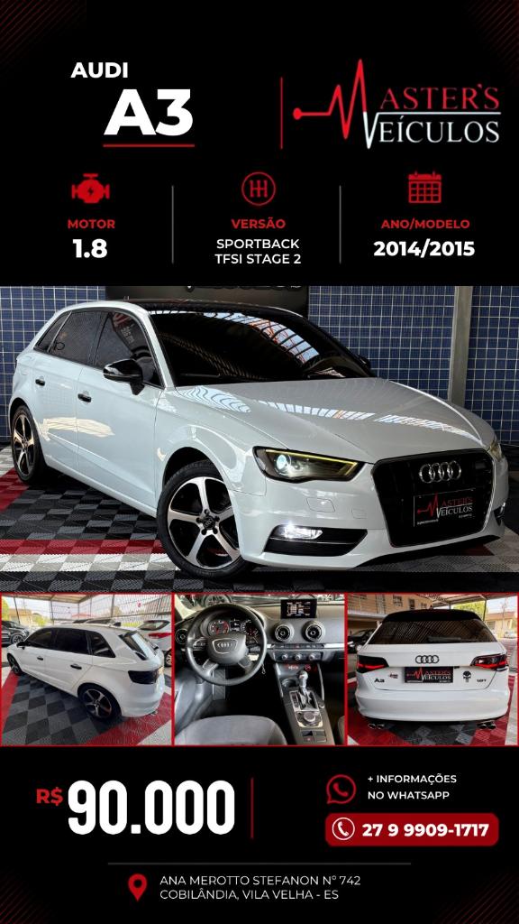 Audi A3 A3 Sportback 1.8 16V TFSI S-tronic 5p 2015