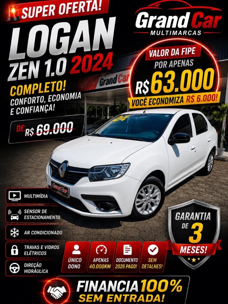 Renault Logan LOGAN Zen Flex 1.0 12V 4p Mec. 2024