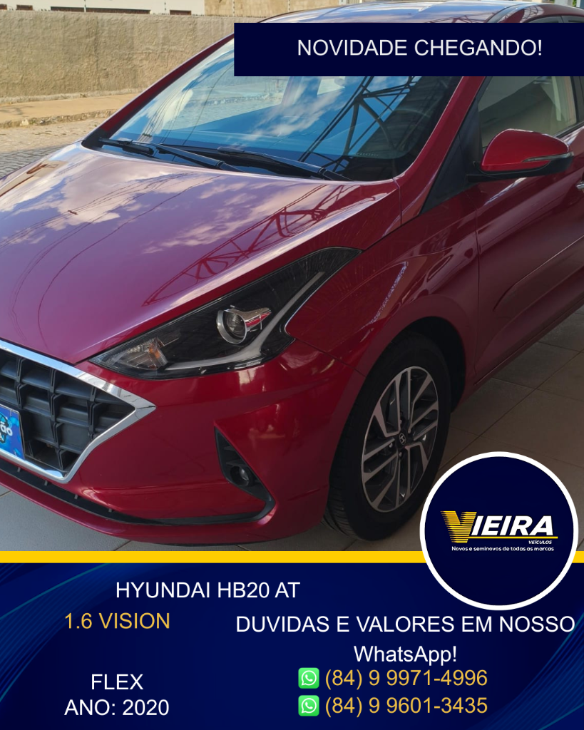 Hyundai Hb20 1.6 16V FLEX VISION AUTOMÁTICO 2020