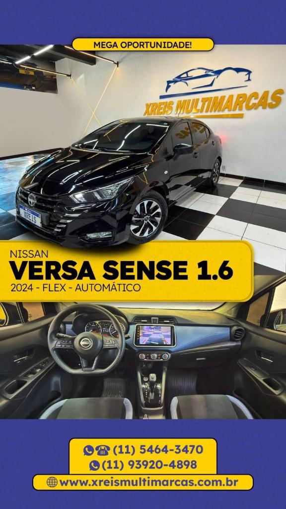Nissan Versa VERSA Sense 1.6 16V Flex Aut. 2024
