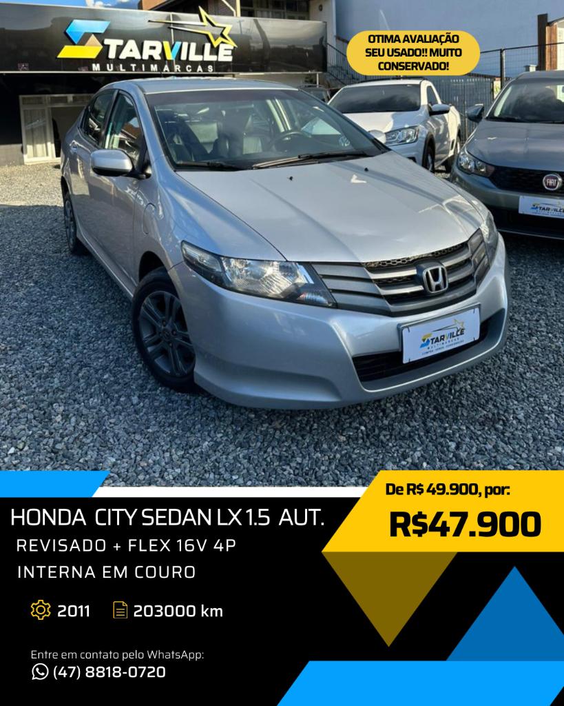 Honda City 1.5 16v Flex Dx Auto - Automática