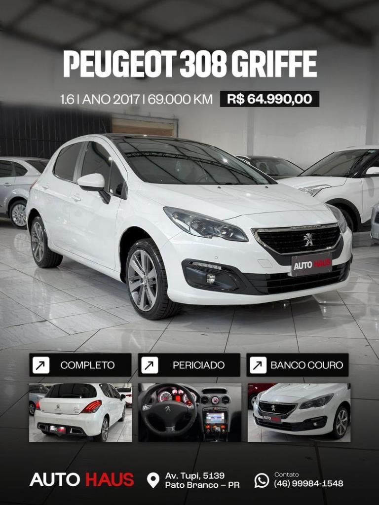 Peugeot 308 GRIFFE 1.6 TURBO FLEX 16V 5P AUT. 2017