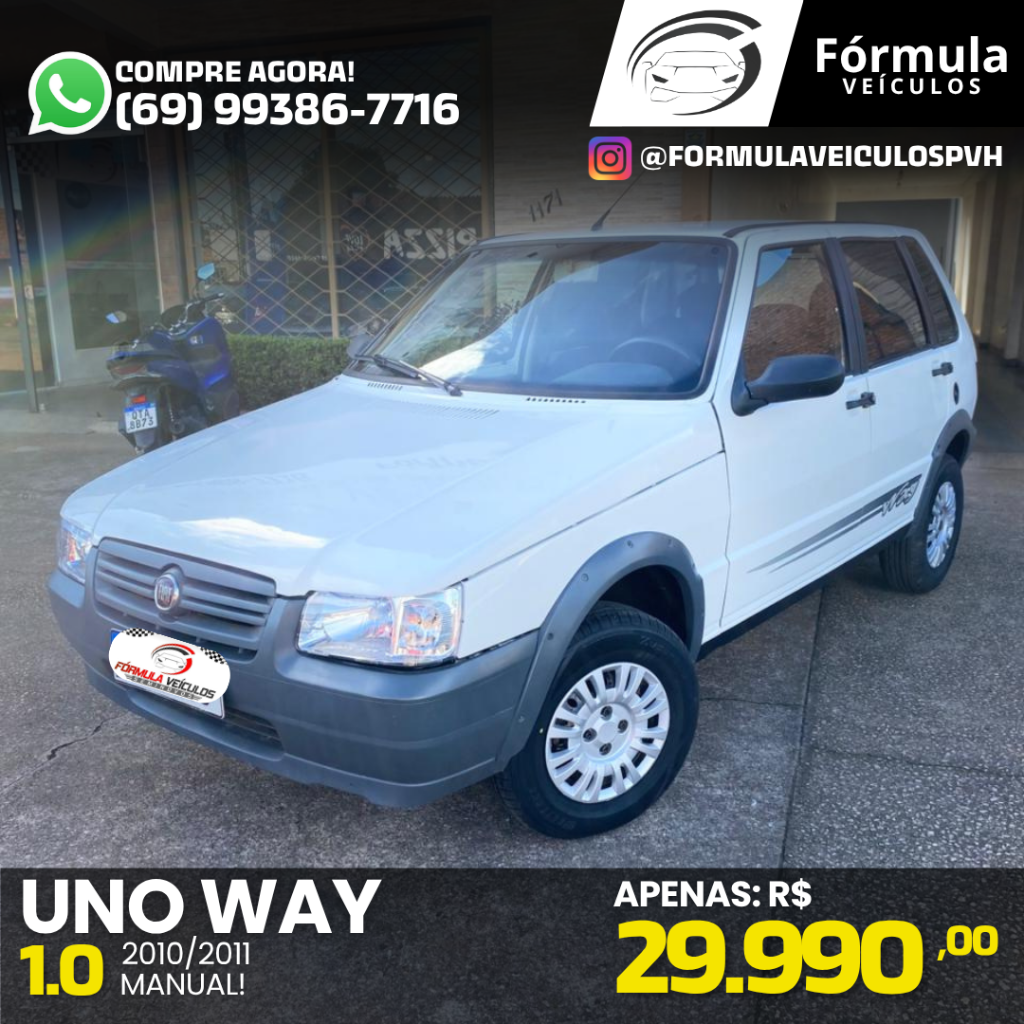 Fiat Uno UNO WAY 1.0 EVO Fire Flex 8V 5p 2011