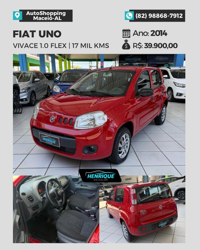 Fiat Uno VIVACE 1.0 EVO FIRE FLEX 8V 3P 2014