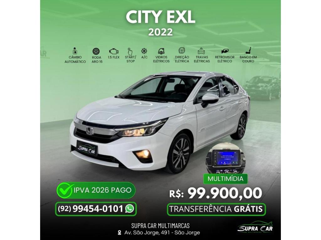 Honda City 1.5 I-VTEC FLEX EXL CVT 2022
