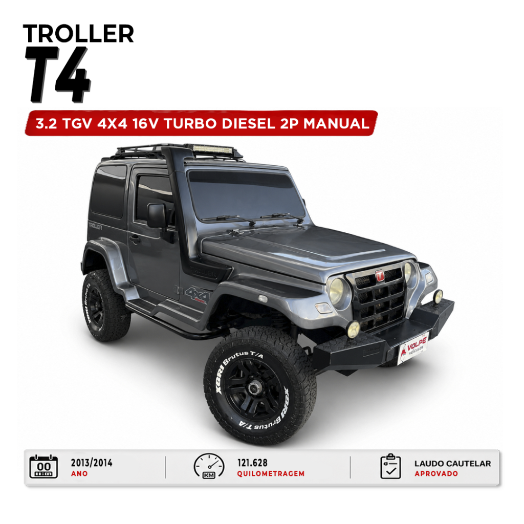 Troller T4 3.2 TGV 4X4 16V TURBO DIESEL 2P MANUAL 2014