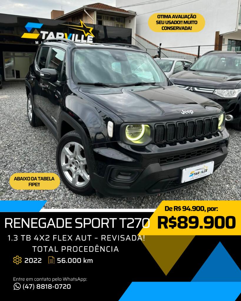 Jeep Renegade Renegade Sport T270 1.3 TB 4x2 Flex Aut. 2022