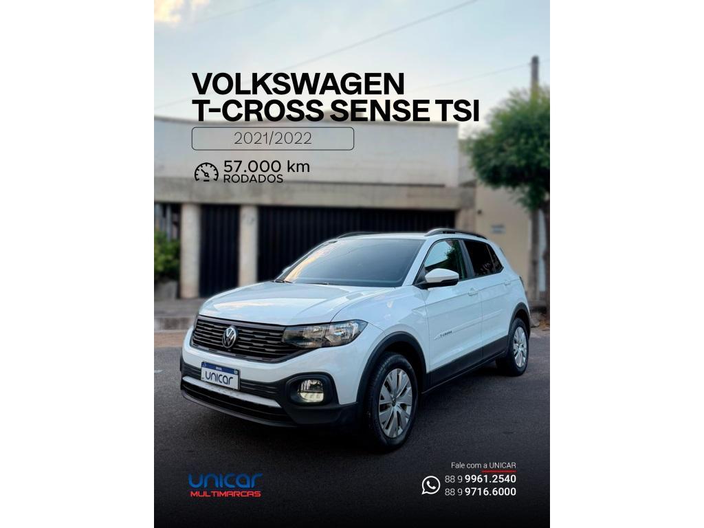 Volkswagen T-Cross 1.0 200 TSI TOTAL FLEX SENSE AUTOMÁTICO 2022