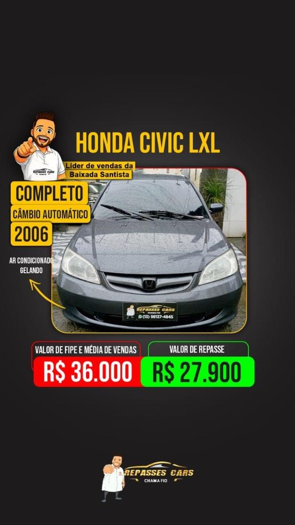 Honda Civic SEDAN LX/LXL 1.7 16V 115CV AUT. 4P 2006