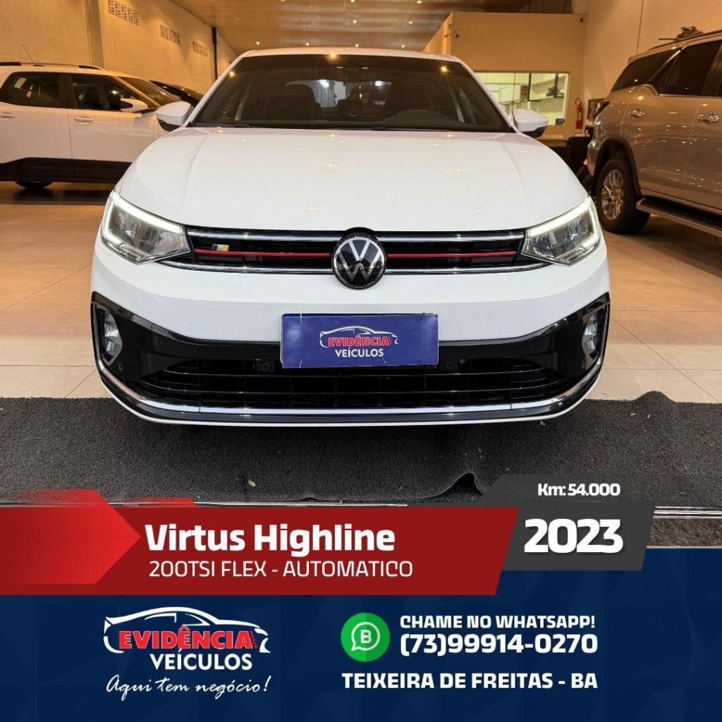 Volkswagen Virtus 1.0 200 TSI HIGHLINE AUTOMÁTICO 2023