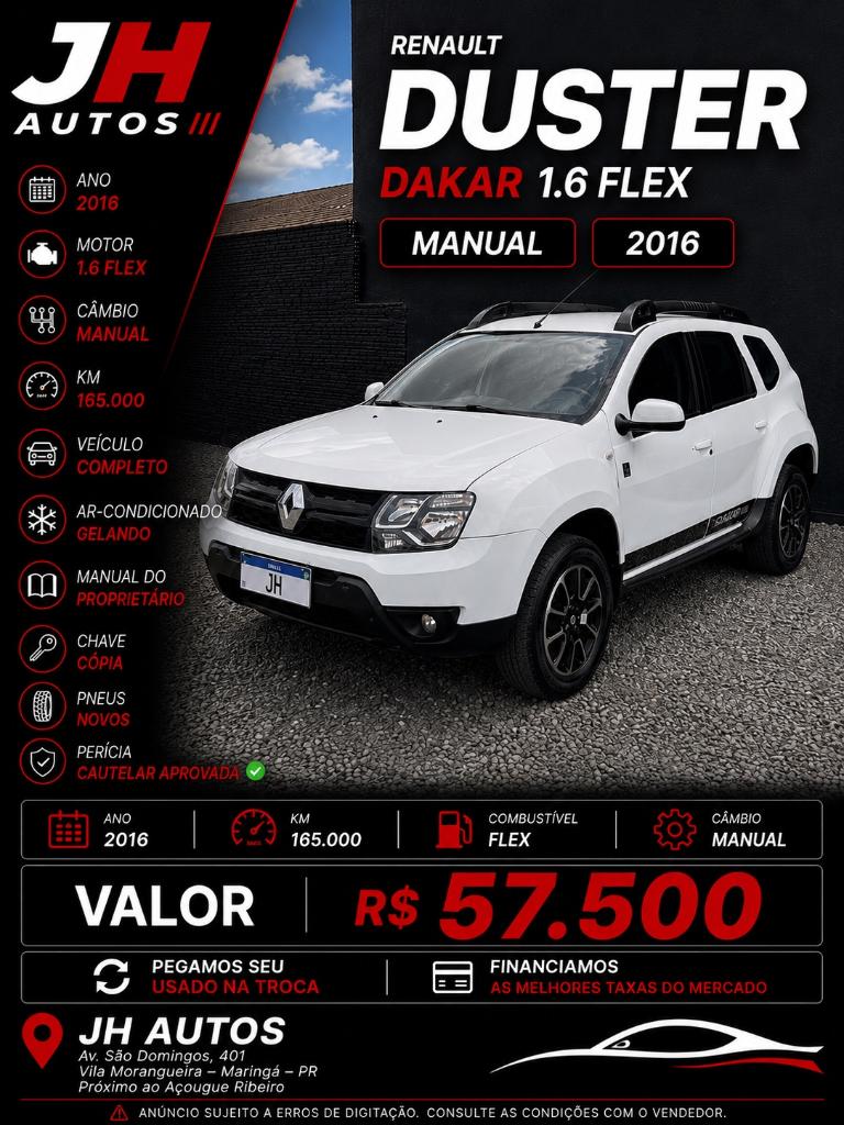 Renault Duster DAKAR 4X2 1.6 HI-FLEX 16V MEC. 2016