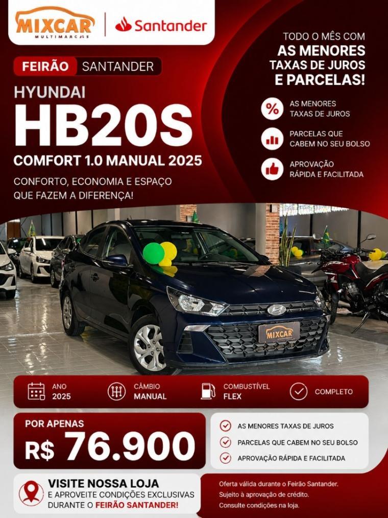 Hyundai Hb20S HB20S Comfort 1.0  Flex 12V Mec. 2025