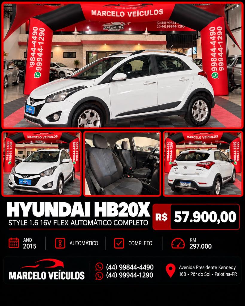 Hyundai Hb20X 1.6 16V FLEX DIAMOND PLUS AUTOMÁTICO 2015