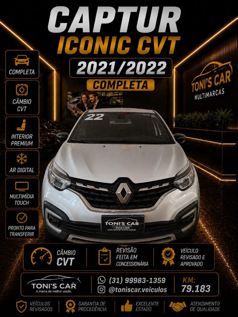Renault Captur CAPTUR Iconic 1.3 TB 16V Flex 5p Aut. 2022