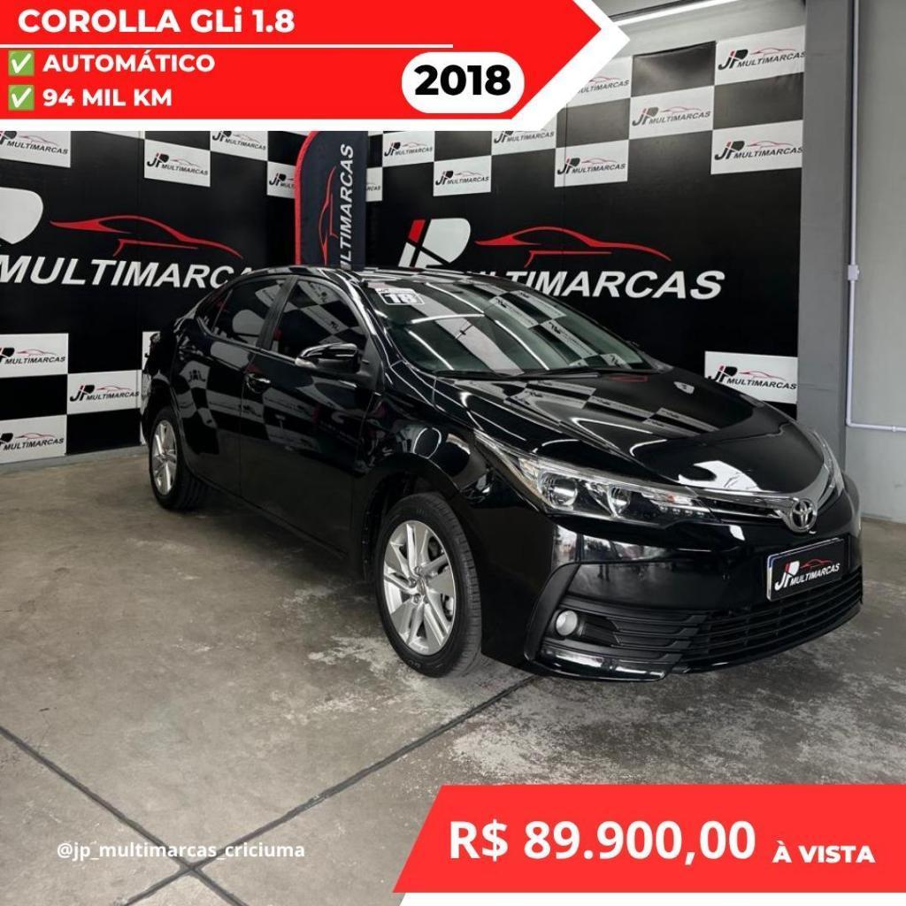 Toyota Corolla 1.8 GLI 16V FLEX 4P AUTOMÁTICO 2018