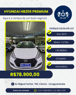 Foto do veículo Hyundai Hb20s 1.6 16v Vision 4p Automático Flex
