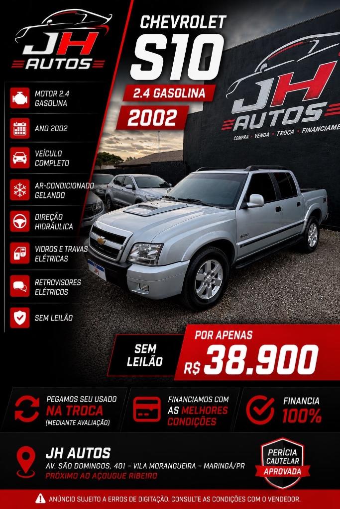 Chevrolet S10 2.4 Std Cabine Dupla 2002
