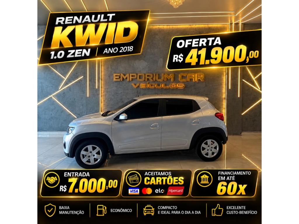 Renault Kwid 1.0 12V SCE FLEX ZEN MANUAL 2018