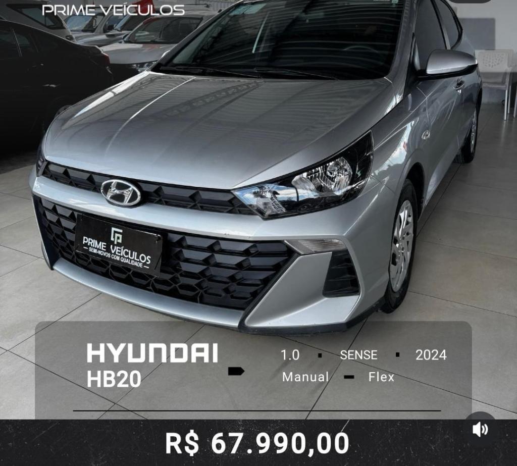 Hyundai Hb20 1.0 12V FLEX EVOLUTION MANUAL 2024