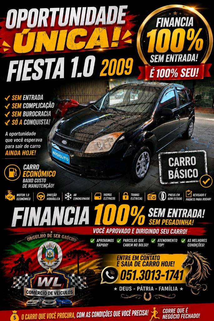 Ford Fiesta Fiesta S 1.0 8V Flex 5p 2009