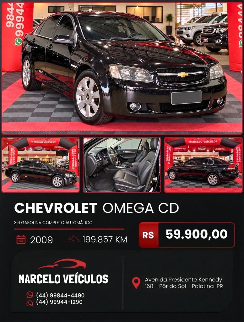Chevrolet Omega 3.6 SFI CD V6 24V GASOLINA 4P AUTOMÁTICO 2009