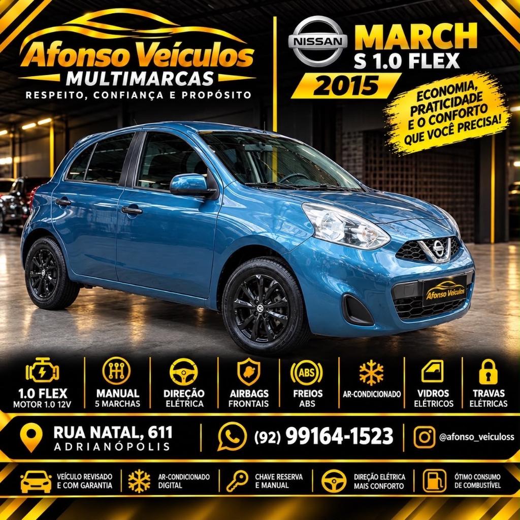 Nissan March 1.0 S 12V FLEX 4P MANUAL 2015