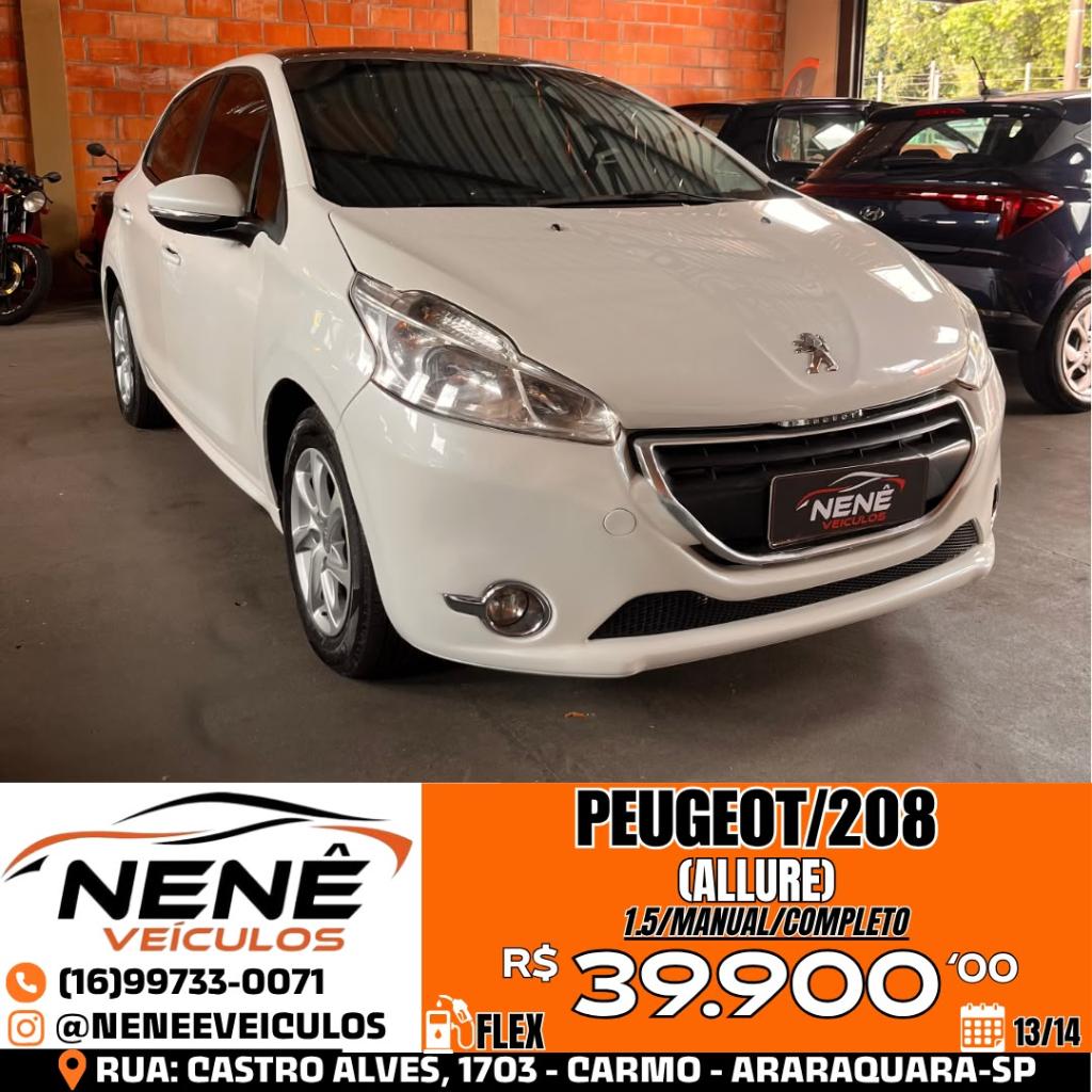 Peugeot 208 1.5 ALLURE 8V FLEX 4P MANUAL 2014