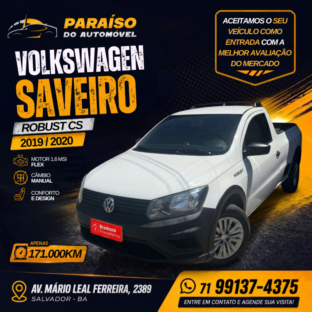 Volkswagen Saveiro Saveiro Robust 1.6 Total Flex 8V 2020