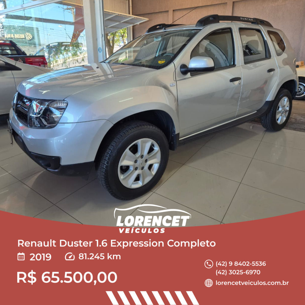 Renault Duster 1.6 16V SCE FLEX EXPRESSION X-TRONIC 2019