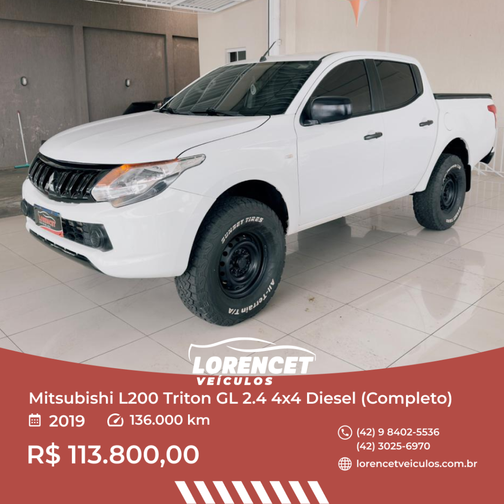Mitsubishi L200 Triton Sport 2.4 D Gl 4wd 2019