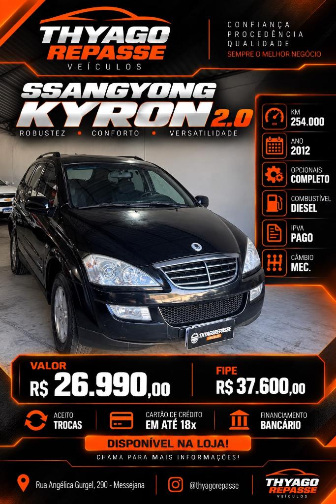 Ssangyong Kyron 2.0 Gl Auto 4wd 2012