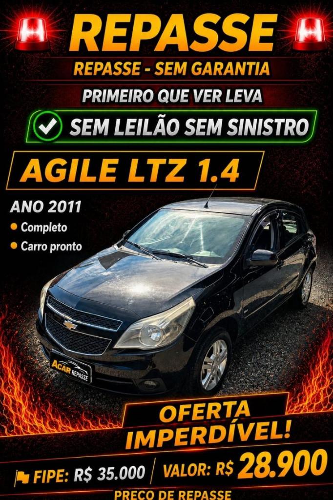 Chevrolet Agile AGILE LTZ 1.4 MPFI 8V FlexPower 5p 2011