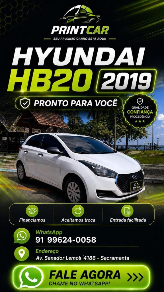 Hyundai Hb20 HB20 Unique 1.0 Flex 12V Mec. 2019