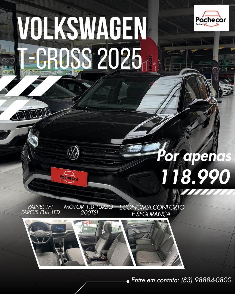 Volkswagen T-Cross T-Cross Sense 200 TSI 1.0 Flex 5p Aut. 2025