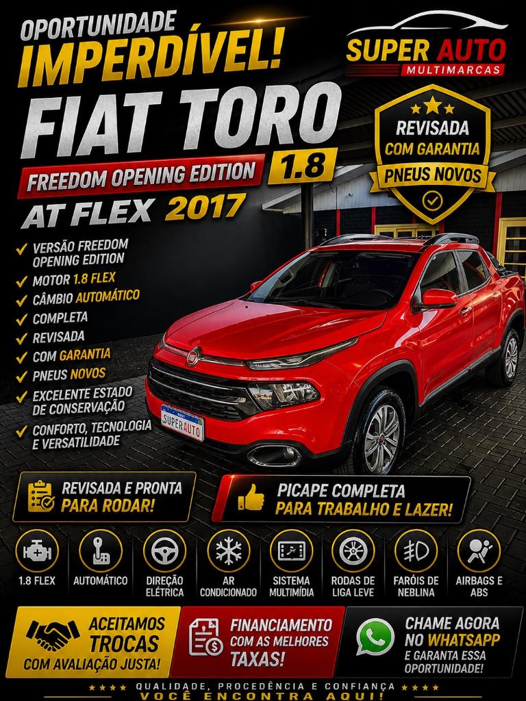 Fiat Toro FREEDOM 1.8 AT FLEX 2017