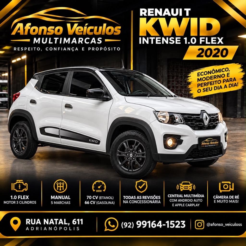 Renault Kwid 1.0 12V SCE FLEX INTENSE MANUAL 2020