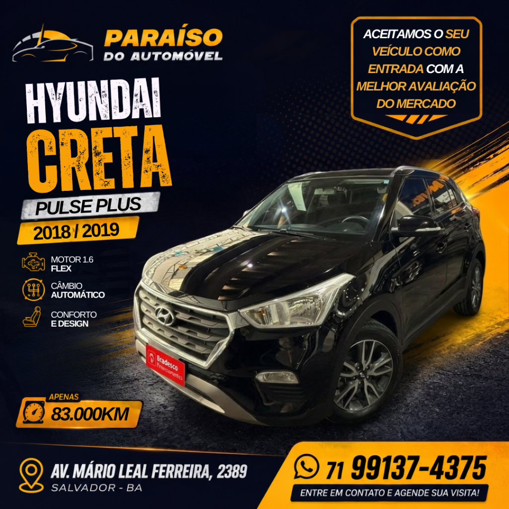 Hyundai Creta Creta Pulse Plus 1.6 16V Flex Aut. 2019