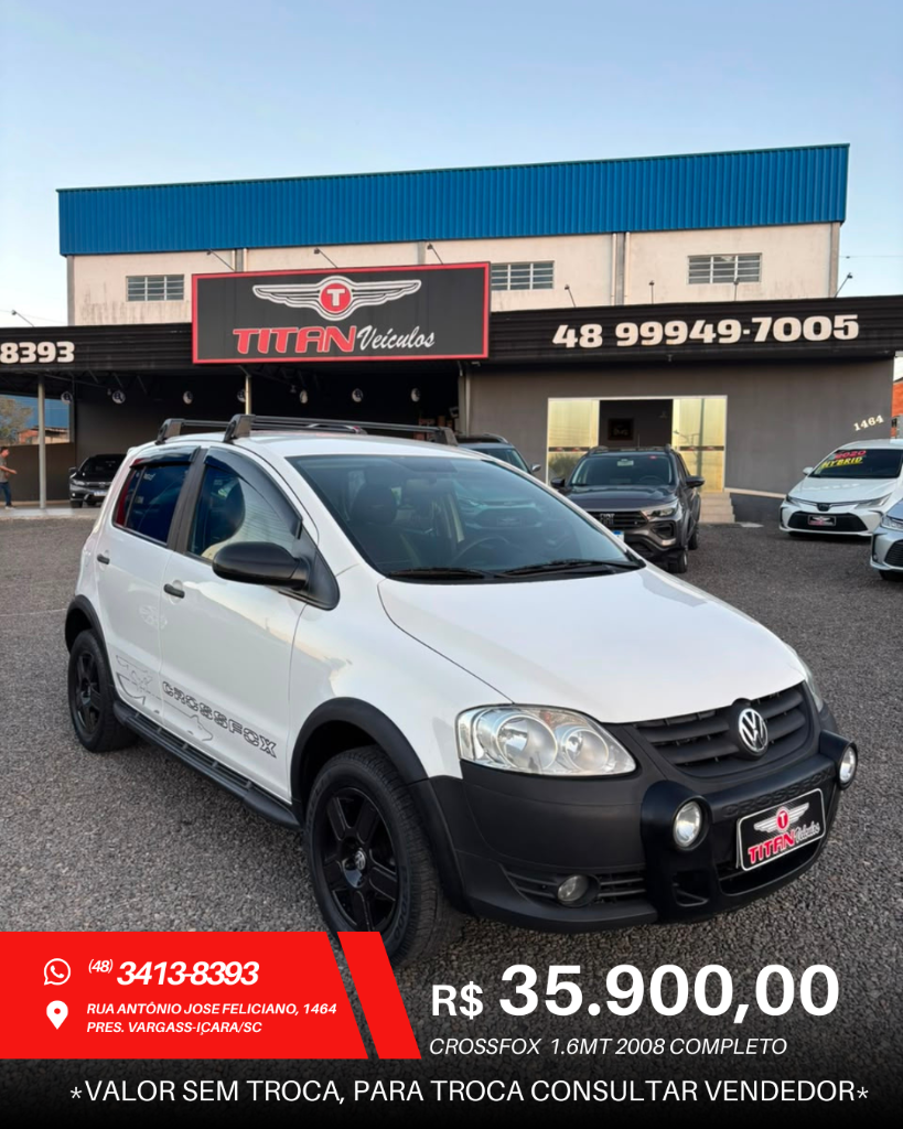 Volkswagen Crossfox CROSSFOX 1.6 Mi Total Flex 8V 5p 2008