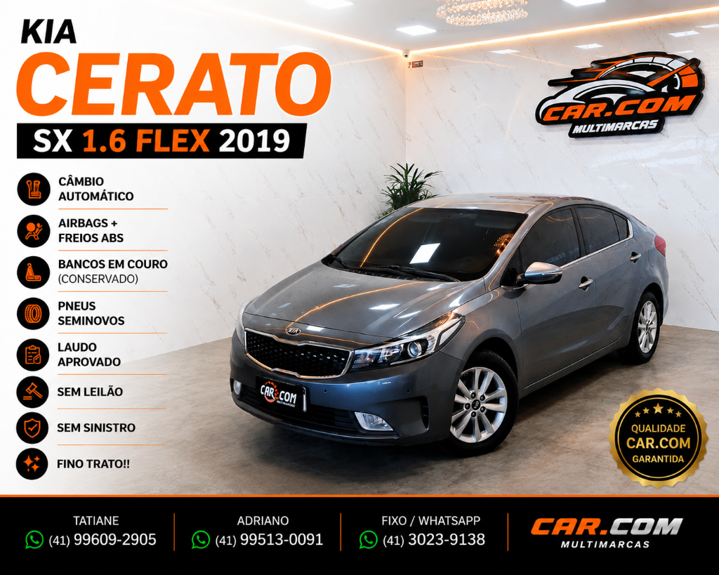 KIA Cerato Cerato 1.6 16V  Flex  Aut. 2019