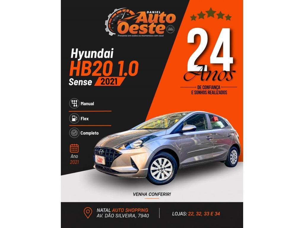 Hyundai Hb20 HB20 Sense 1.0 Flex 12V Mec. 2021