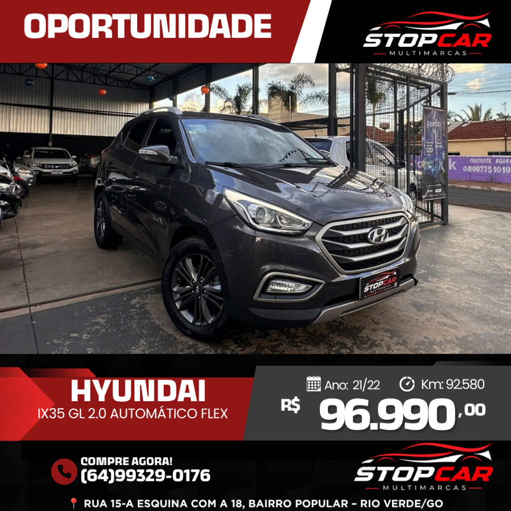 Hyundai Ix35 2.0 MPFI GL 16V FLEX 4P AUTOMÁTICO 2022