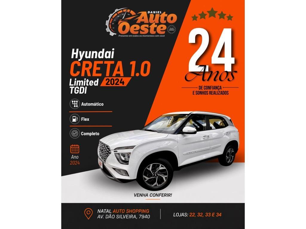Hyundai Creta 1.0 TGDI FLEX LIMITED SAFETY AUTOMÁTICO 2024
