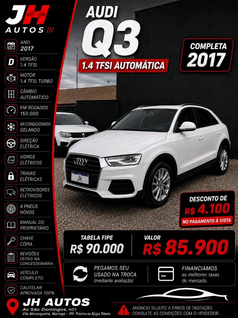 Audi Q3 Q3 1.4 TFSI/TFSI Flex S-tronic 5p 2017