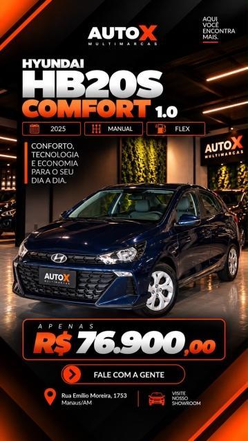 Hyundai Hb20S 1.0 12V FLEX COMFORT MANUAL 2025