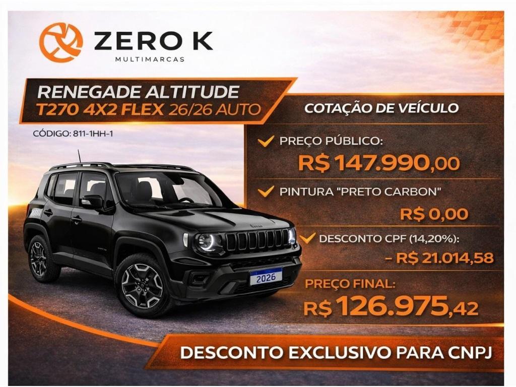 Jeep Renegade Renegade Altitude T270 1.3 TB Flex Aut. 2026